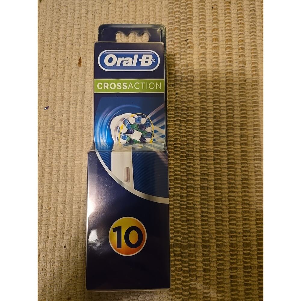 Braun Oral B Cross Action Replacement Brush Heads Pack (10 heads)